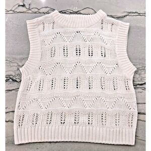 Cotton On Sweater Vest Womens Small Knit Sleeveless Pullover Casual Lightweight